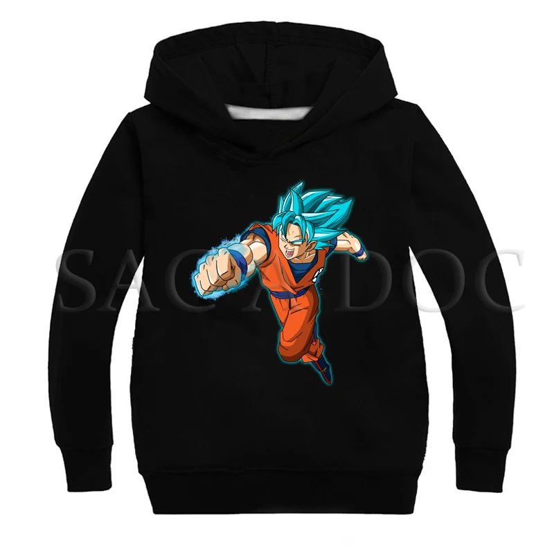 Hoodies 15 Модные толстовки с капюшоном с принтом «Жемчуг дракона»; толстовки для маленьких мальчиков и девочек; детские зимние тонкие топы с длинными рукавами; детская повседневная одежда - Цвет: Hoodies 15