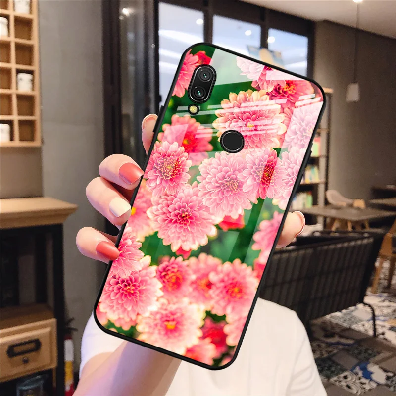 

Protective Case For Xiaomi Redmi Note 7 Case Tempered Glass Hard Funda For Xiaomi Redmi Note7 Pro 7Pro Phone Cover 6.3'' Bumper