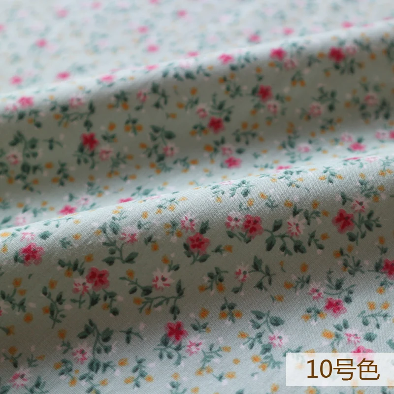 50x145 см печать свежий цветочный саржа хлопковая Лоскутная Ткань DIY шитье детская одежда ткань сделать постельные принадлежности одеяло для ребенка и ребенка