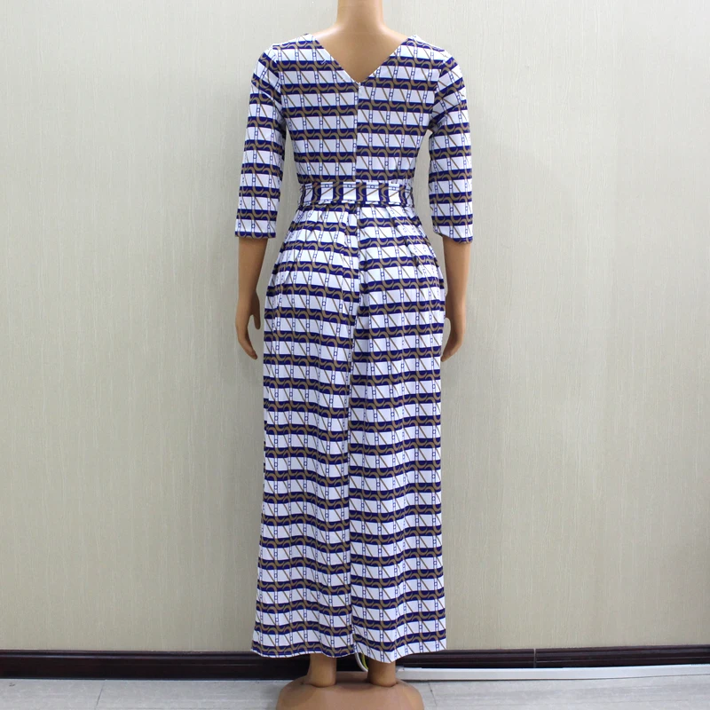 Женское длинное платье в африканском стиле облегающее Элегантное повседневное