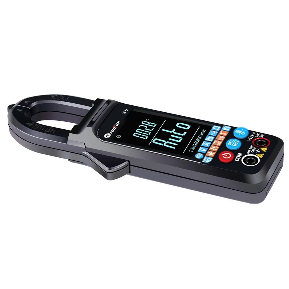 Мультифункциональный зажим-измеритель TOOLTOP X5 переключатель ℃/℉ Бесконтактный