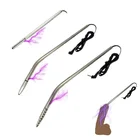 Электрическим током Би Полярный Металл Нержавеющая сталь Мужской пенис пробка уретральный катетер расширитель медицинский Электро секс-игрушка эротическая для мужчин