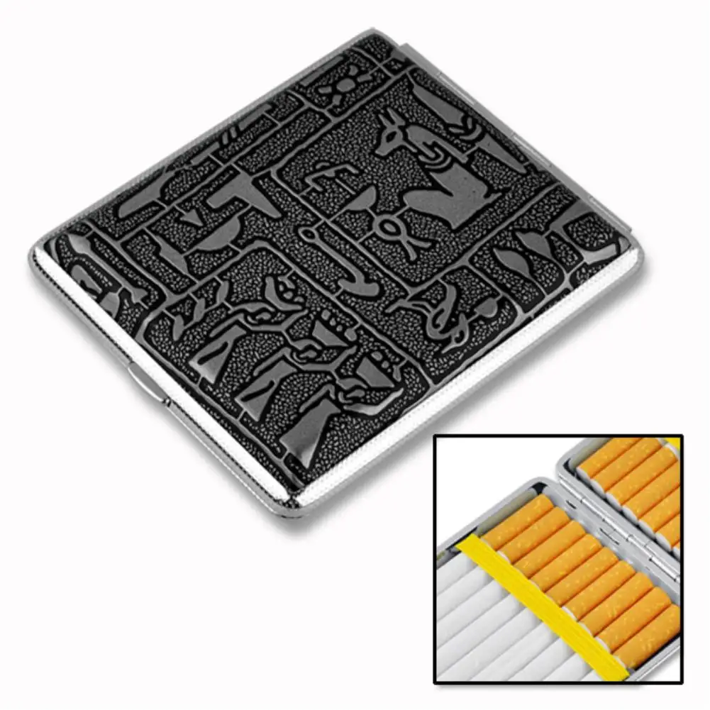 Элегантный популярный Карманный кожаный и металлический держатель коробка для