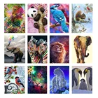 Набор для алмазной вышивки сделай сам, животное, слон, лев, тигр, полная вышивка, мозаика, птица, искусство, картина, домашний Настенный декор