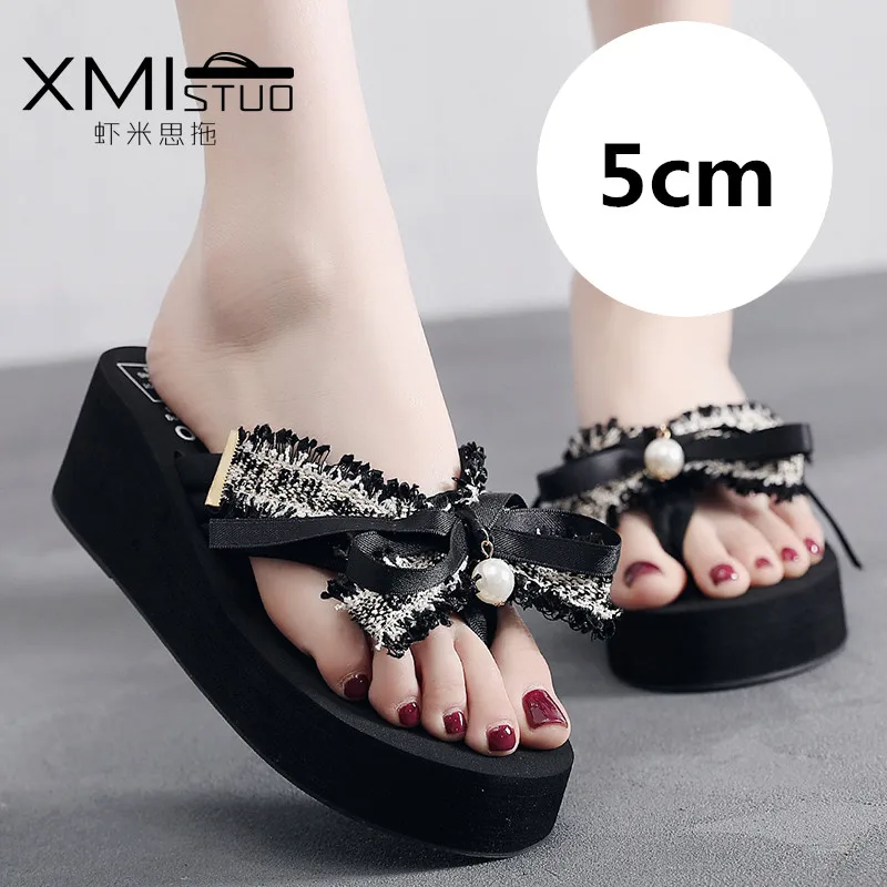 Шлепанцы женские летние с бантом сандалии для отпуска | Обувь