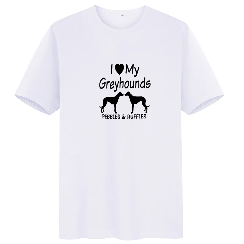 Srivb I Love My Greyhounds мультяшная Футболка женская Tumblr черно белая хипстерская футболка