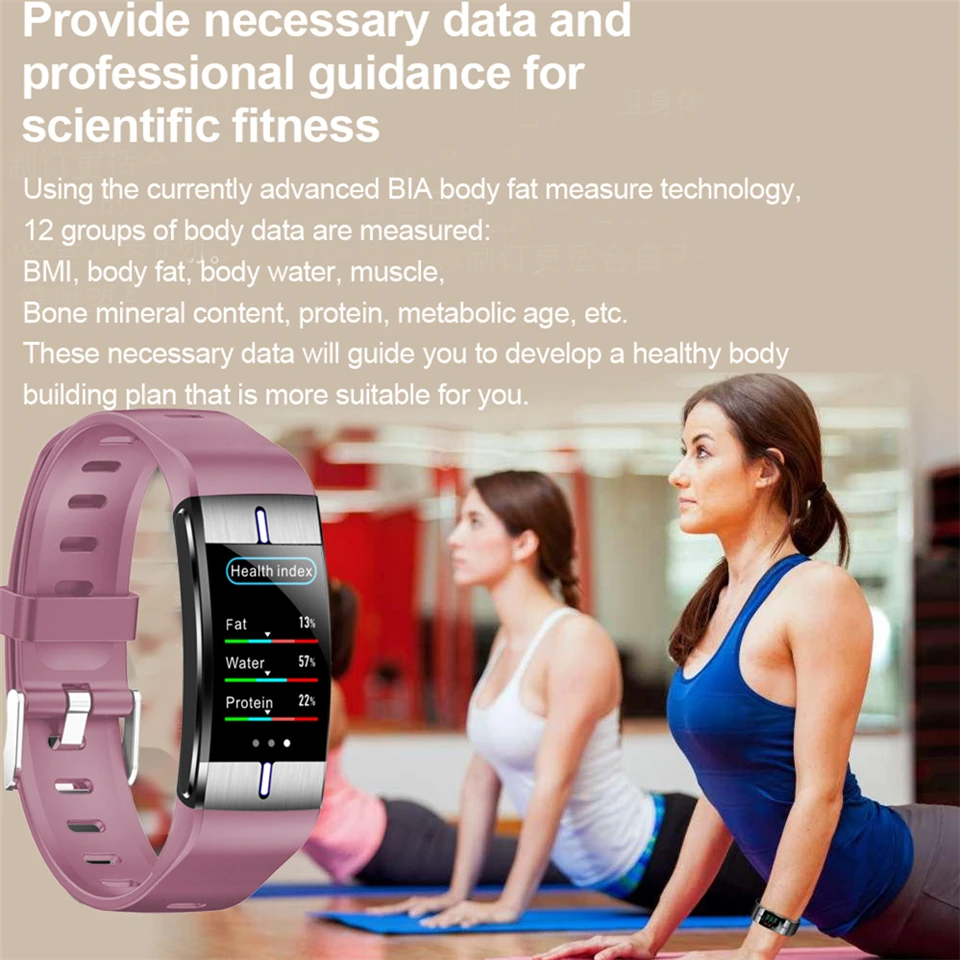 BM08 монитор для измерения жира в теле умный браслет фитнес трекер часы пульса