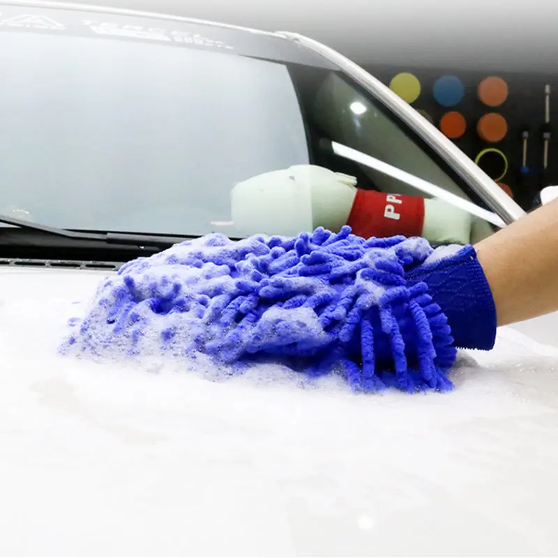 

1pc Car Wash Gloves For Touareg Tiguan Polo Passat CC Golf Teramont EOS Scirocco Sharan Fox Ameo Arteon C-Coupe Spotr Coupe