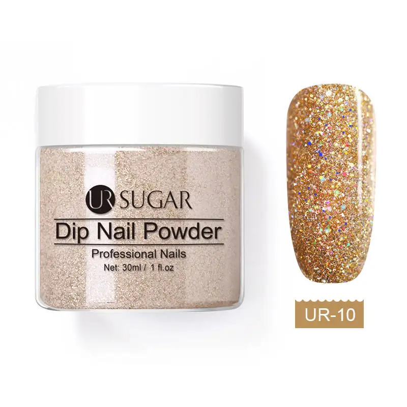 30ml Ur Sugar 5/30 мл Хамелеон погружения порошки без лампы для лечения голографический Блестящий градиент вышит французский естественной сухости ногтей маникюр - Цвет: 30ml