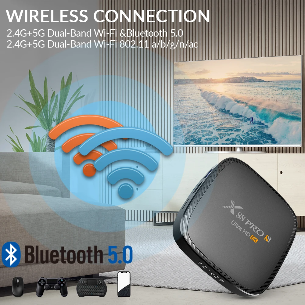 Android 10.0 TV BOX H616 2.4G&amp5G Fast WiFi Support 4K 6K 3D With Bluetooth 5.0 H.265 Set Top Box Receiver Media Player | Электроника