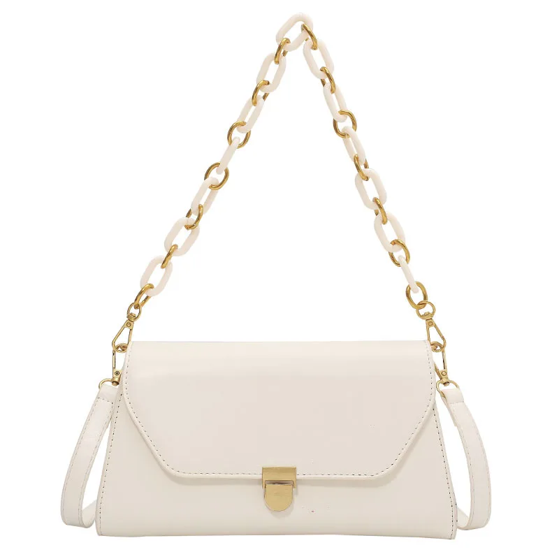 

Small Crowd Bag Women 2021 New Fashion Chain Underarm Bag Advanced Sense Small Square Bag with Straddle Bag