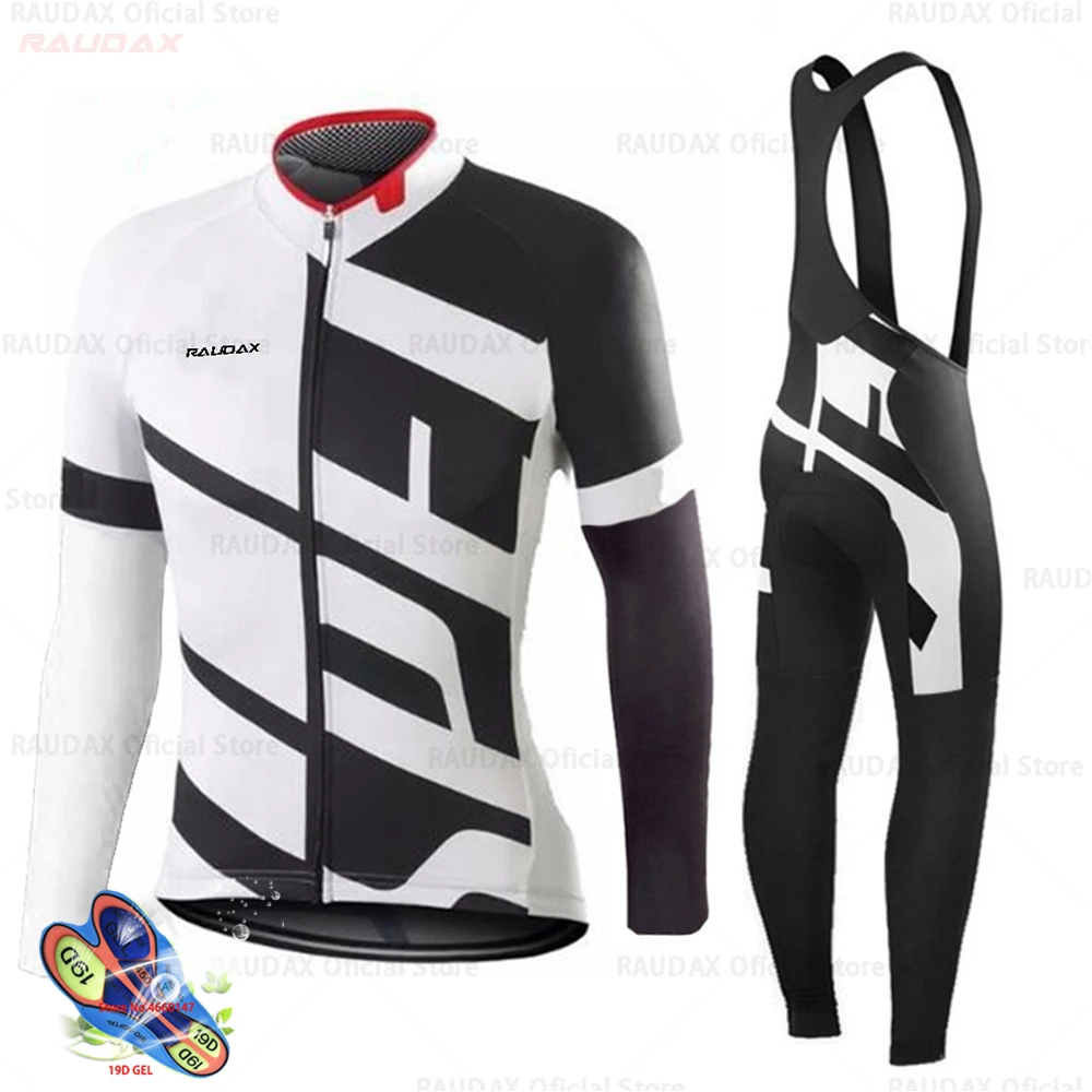 

strava2022Spring Sports Raudax Cycling Jersey Autumn MtbCycling Clothing Summer Long Sleeve Triathlon Mountain Bike Bib Pant Set