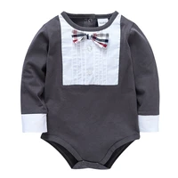 fashion toddler onesies bow tie roupas bebe de newborn baby boy bodysuits jumpsuit bebes fille cotton infant baby overalls 0 24m