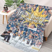 500 days of summer poster throw blanket sherpa blanket cover bedding soft blankets