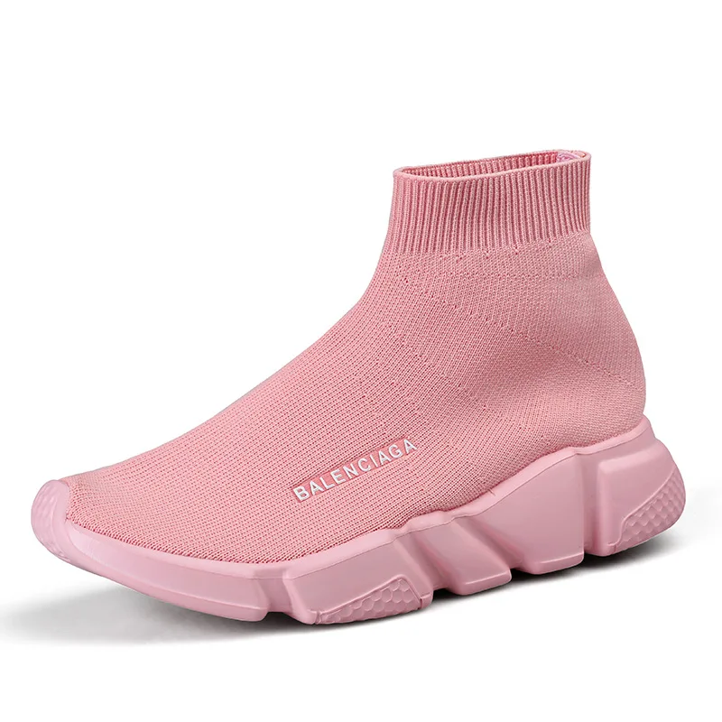 

Women's Casual Sports Shoes Running Shoes Stretch Socks Shoes Lovers High-top Men's Shoes Breathable Socks Boots Men's Shoes