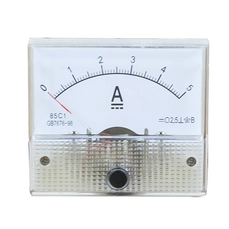 DC Plastic Analog Pointer Ammeter Meter Panel 1A 2A 3A 5A 10A 20A 50A 100A High Accuracy Mechanical Meters | Инструменты