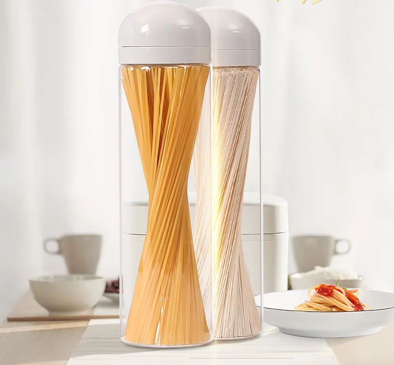 

Kitchenware high borosilicate glass food multi-purpose sealed multi-grain storage moisture-proof noodle storage tank