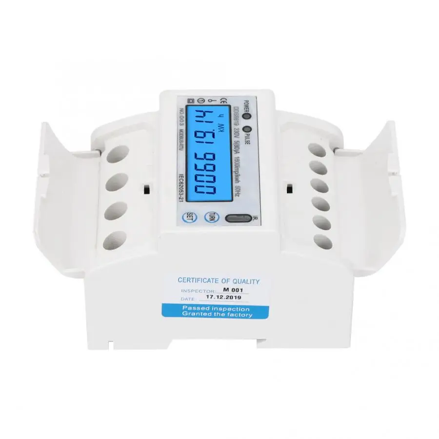 DTS6619 016/017 Din Rail 3 фазы 4 провода счетчика энергии цифровой прибор для измерения