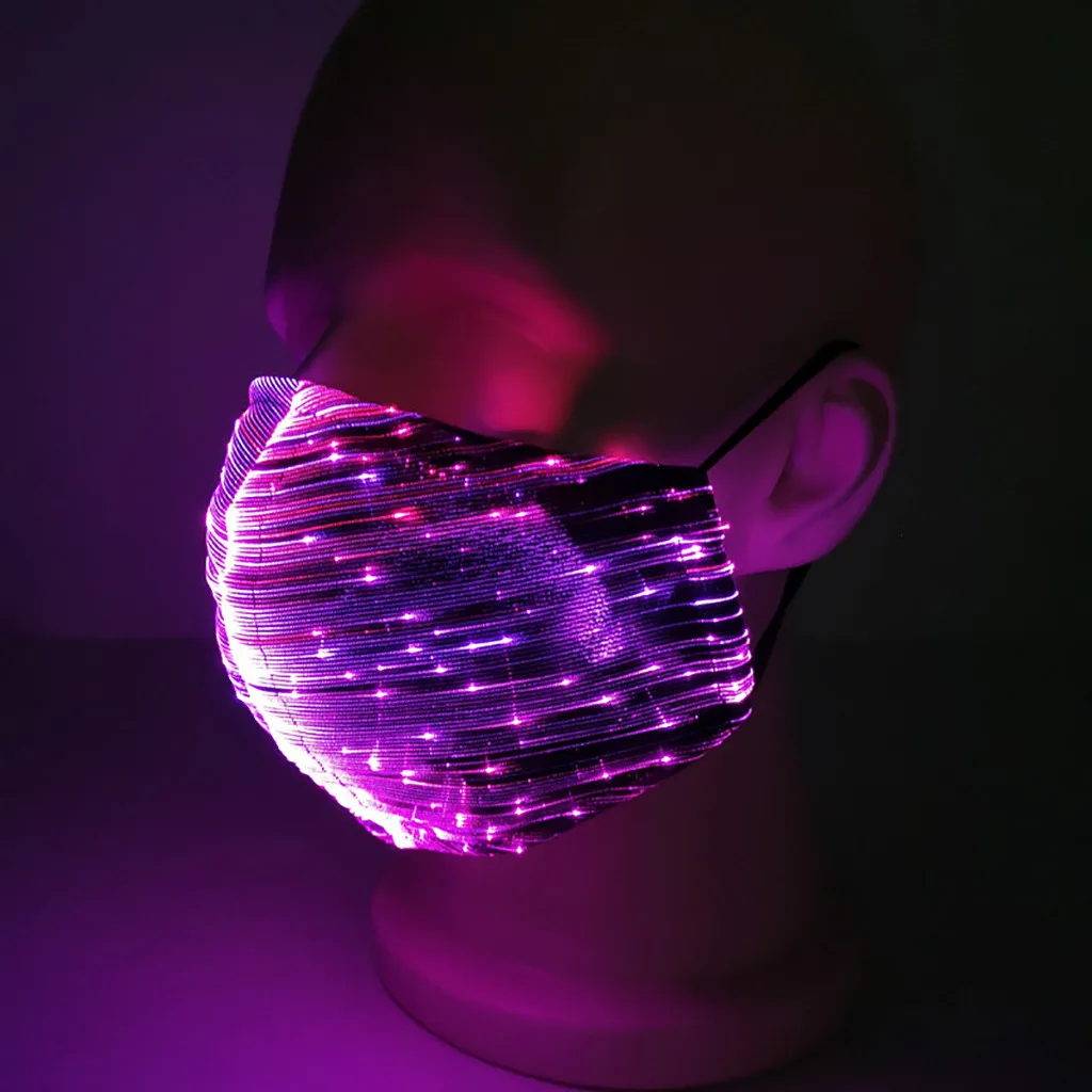 Модная светящаяся светодиодная цветная маска для ночного клуба вечеринки бара