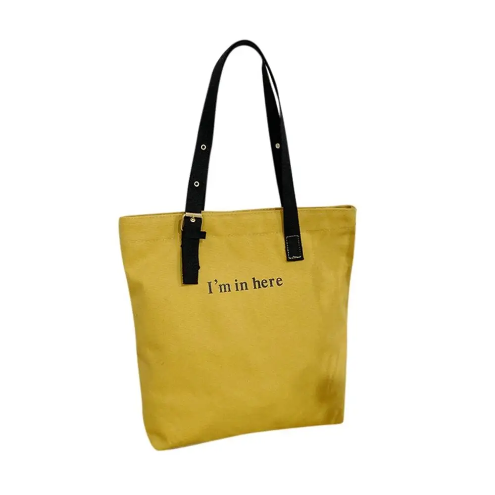 Сумка на плечо Женская холщовая саквояж большой вместимости в стиле ретро модный