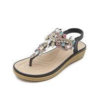ladies rhinestones sandals summer beach slippers for women sandals flip flops ladies crystal beach sliders casual slippers shoes