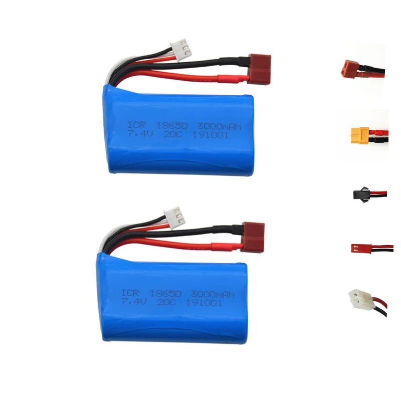 7 4 в 3000 мАч 18650 lipo батарея для Udi U12A Syma S033g Q1 H100 H101 H102 H103 FT009 rc модель лодки самолета EL