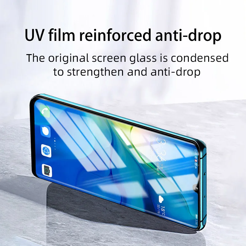

100D UV Tempered Glass For OnePlus 8 Pro Full Cover Liquid Screen Protectors On One Plus 7 8 Pro Protective Film Guard OnePlus8