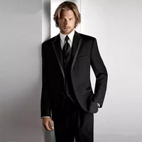 custom made new style groom tuxedos peak lapel mens suit groomsmanbridegroom weddingprom suits jacketpantstievest