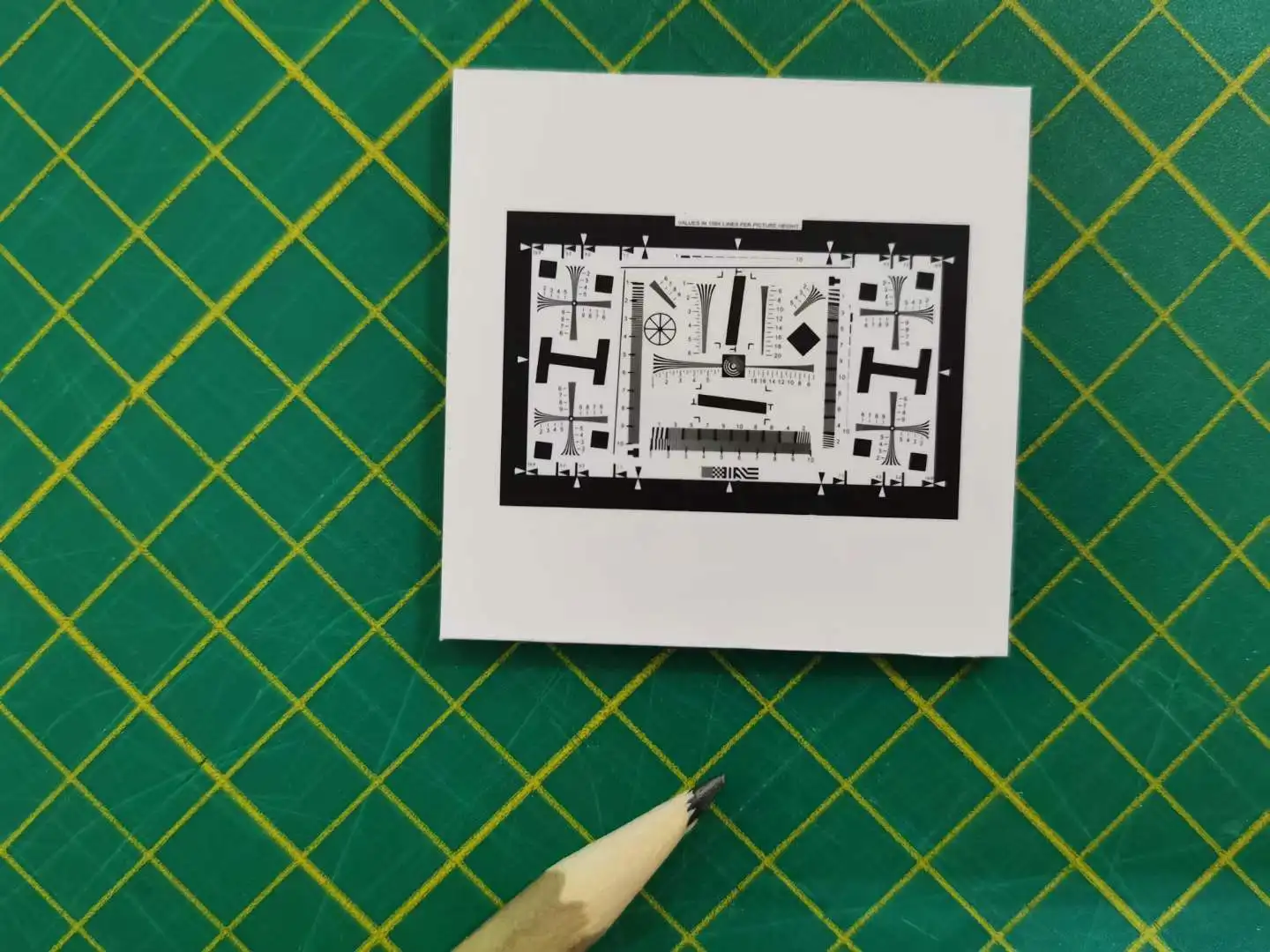 Специальная диаграмма ISO 12233 для эндоскопа и дерматоскопа эффективная