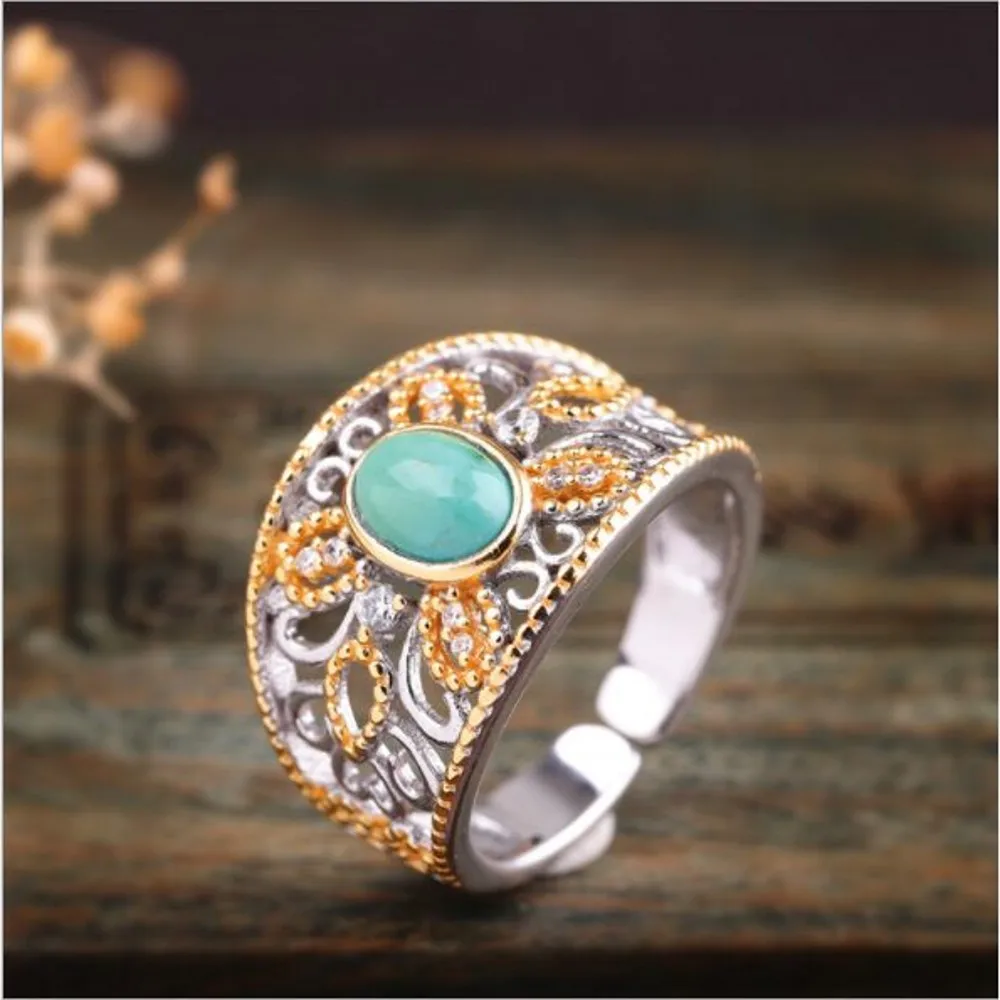 Женские кольца из 100% настоящего серебра 925 пробы модные резные натурального