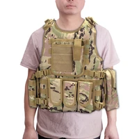 outdoor multifunctional training undershirt detachable lightweight body protective armor jacket vest cs game fishing hunting