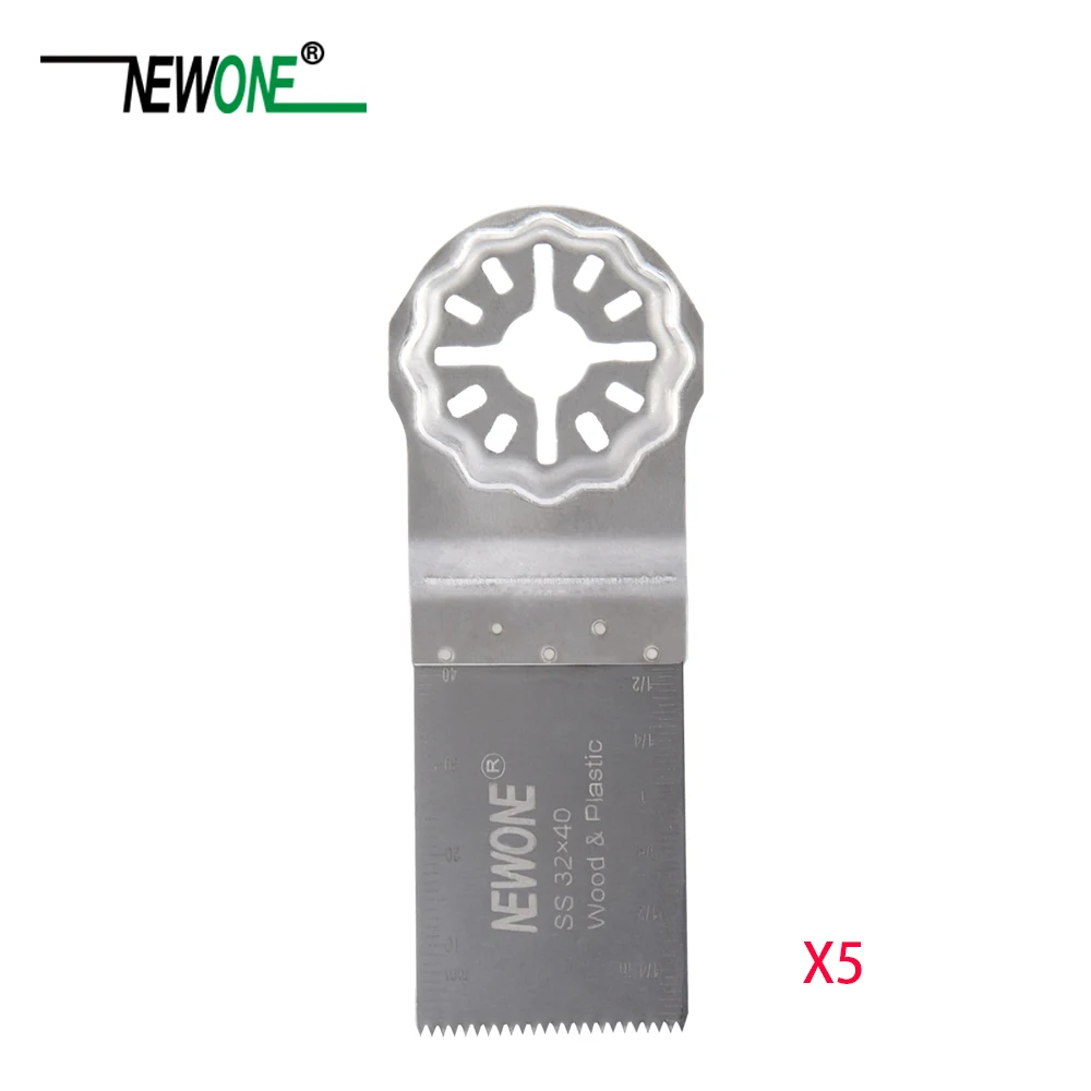 NEWONE Starlock 10 мм/20 мм/32 мм пилы из нержавеющей стали подходят мощные Осциллирующие инструменты многофункциональный инструмент для резки дерева - Цвет: 32mm 5PCS