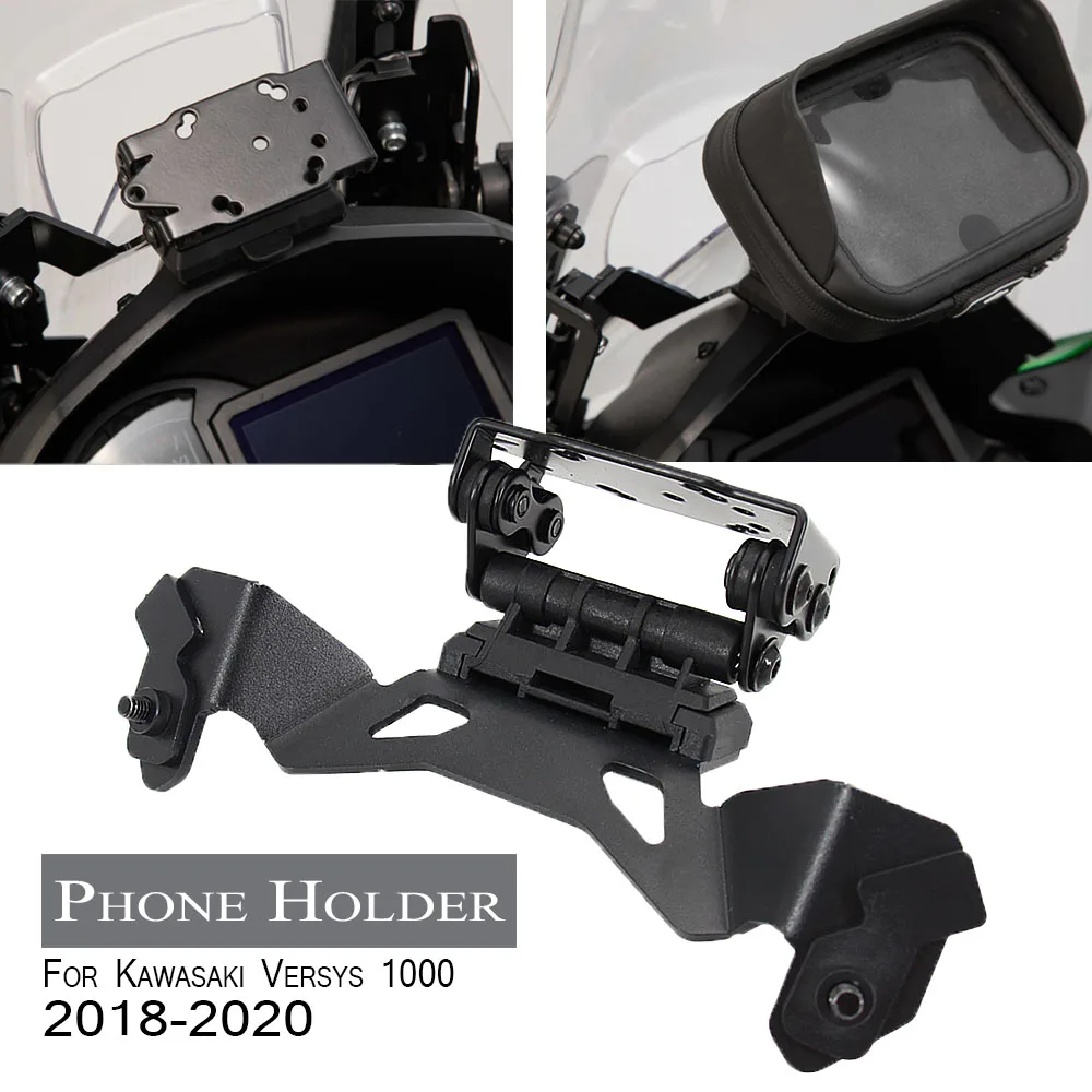 

VERSYS 1000 2018 2019 2020 NEW Motorcycle Phone GPS Navigation Bracket USB Wireless Charging Mount Stand FOR Kawasaki Versys1000