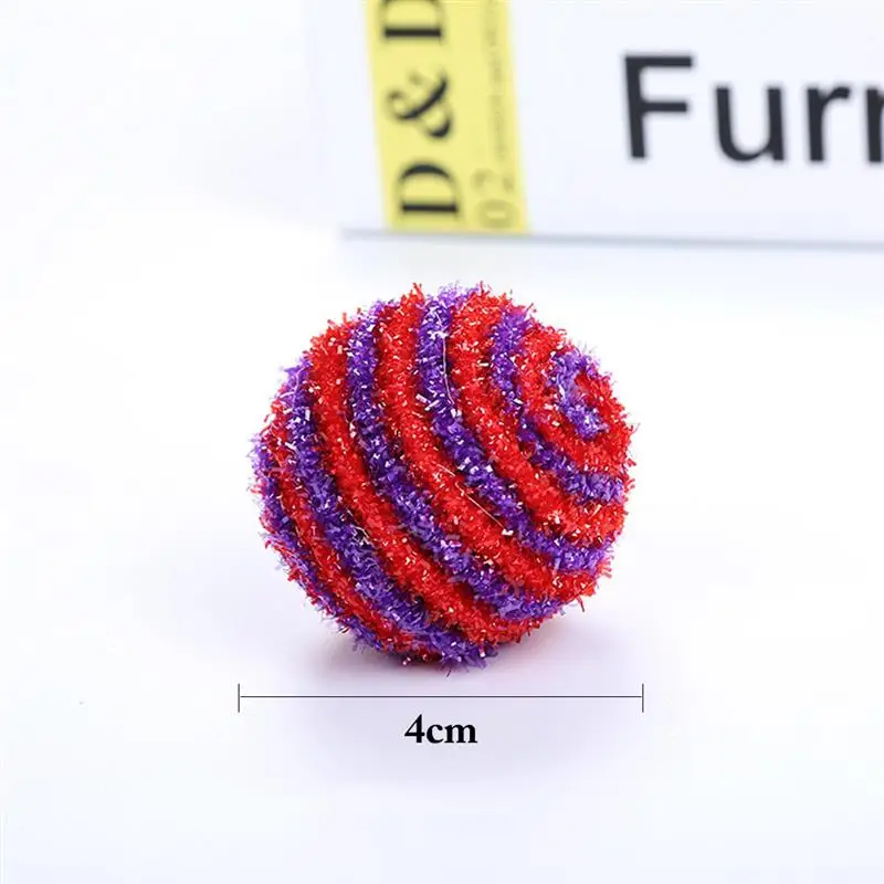 

3pcs Cat Toys Interactive Ball Cat Training Balls With Bell Pet Toys Cat Dog Play Chewing Toys For Gatos Kitten Pet Supplies