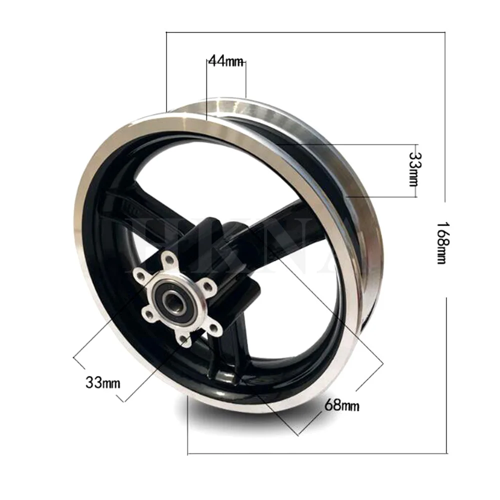 10 дюймов электрический скутер Ступица колеса из алюминиевого сплава диски 10x2 125 50