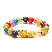 pixiu lucky colorful bracelets personality creative 5 styles fashion charm bracelets for men women handmade jewelry female gifts