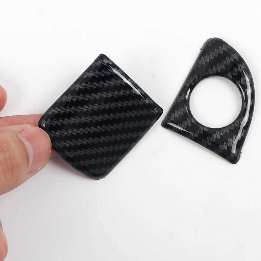 

Co-pilot Storage Box Handle Decoration Stickers For Dodge Charger 2011-2020 Car Interior Accessories ABS Carbon Fiber 2pcs