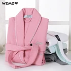 Халат вафельный Женский, 100% хлопок, летние тонкие халаты для женщин