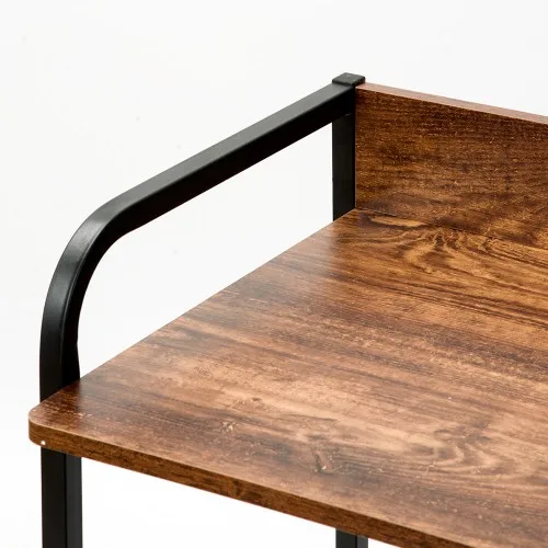 1PC desk with drawer PC 3 shelves Wooden sewing machine table Study Dark brown | Канцтовары для офиса и дома