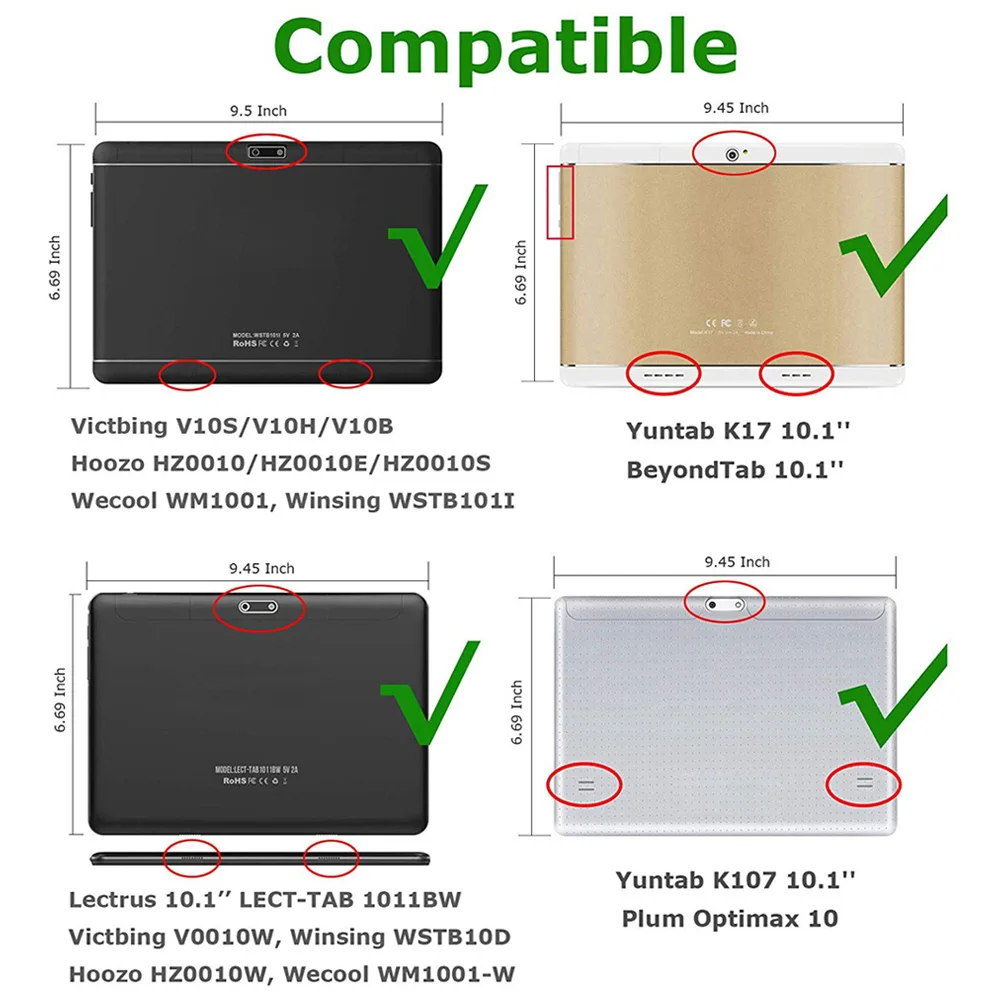 Универсальный чехол для планшета защитный 10 1 дюйма Мягкий силикон Android