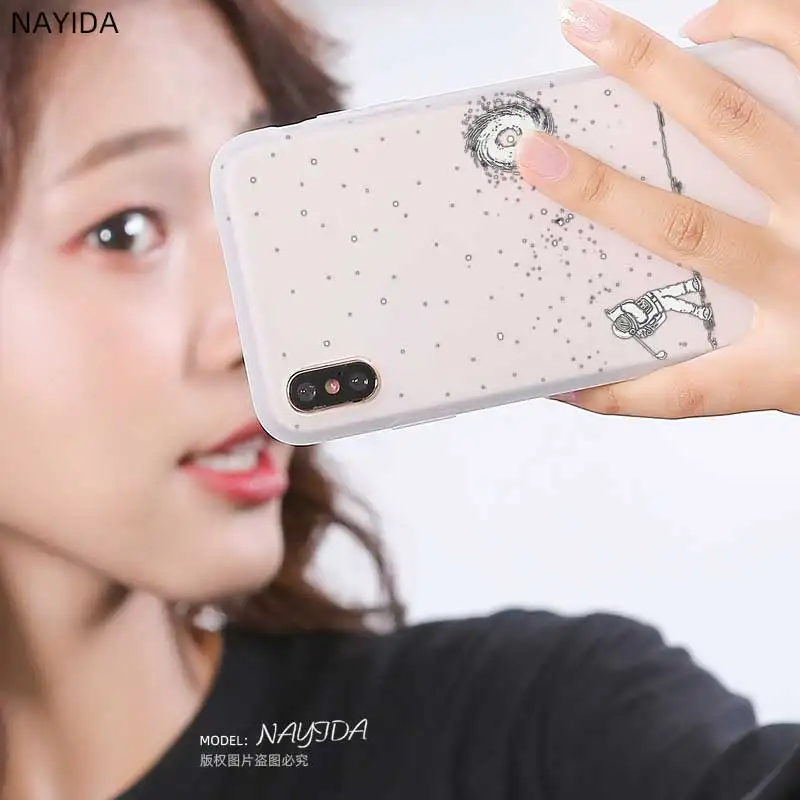 Мягкий чехол из ТПУ для Samsung Galaxy J6 J8 J5 J7 J4 Plus 2018 2016 2017 EU Prime Pro CORE Space Moon астронавт