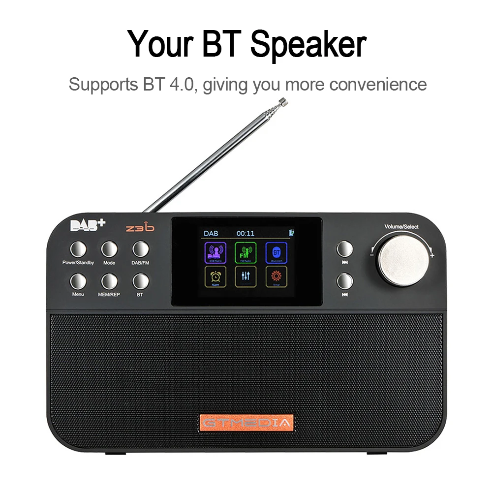 GTmedia Z3B радио DAB FM цифровое Bluetooth динамик USB портативные рации с двумя динамиками