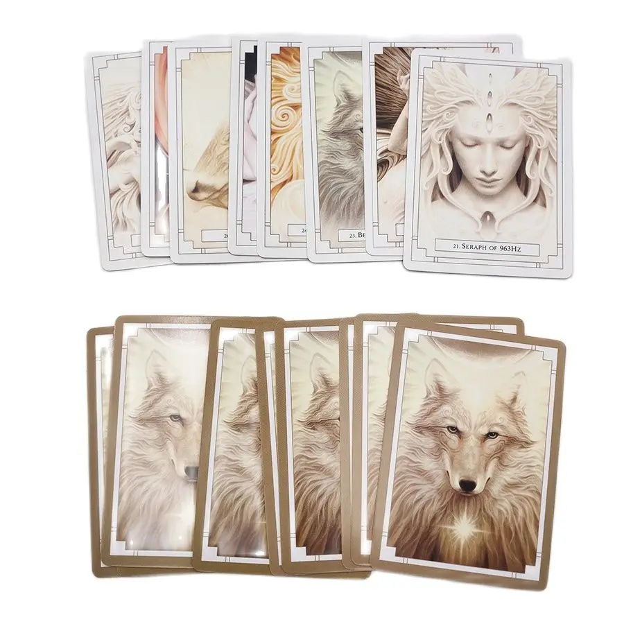 Белый свет карты с изображением оракла гадания судьба геймплей 44 листа Таро