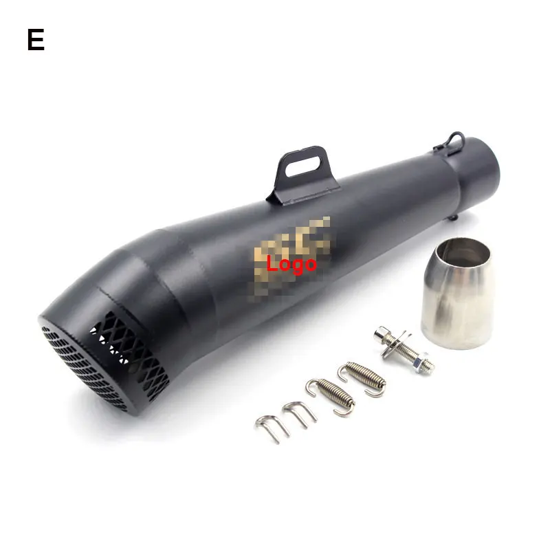 E Мотоцикл выхлопной Akrapovic GP глушитель Escape Moto Echappement выхлопная труба модифицированная для FZ6 CBR250 ninja400/250 gsxr600 MT09 07 - Цвет: E