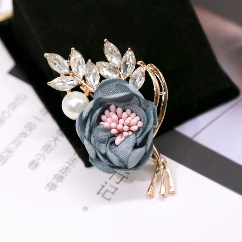 Новинка модный тканевый нагрудный знак брошь цветочный корсаж свитер кардиган