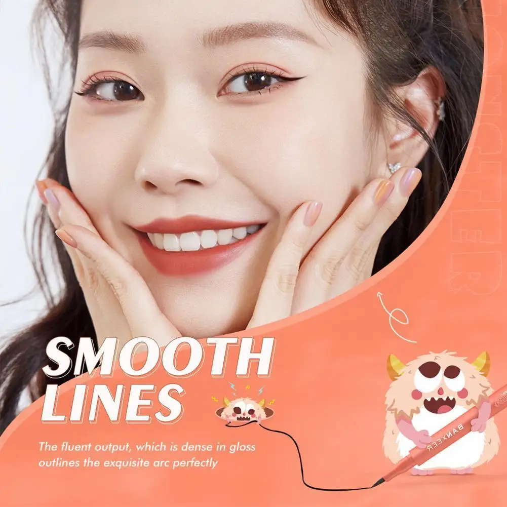 

Black Liquid Eyeliner Quick Dry Long Lasting Stable Liner Waterproof Soft Eyeliner Pencil Women Cosmetics Makeup