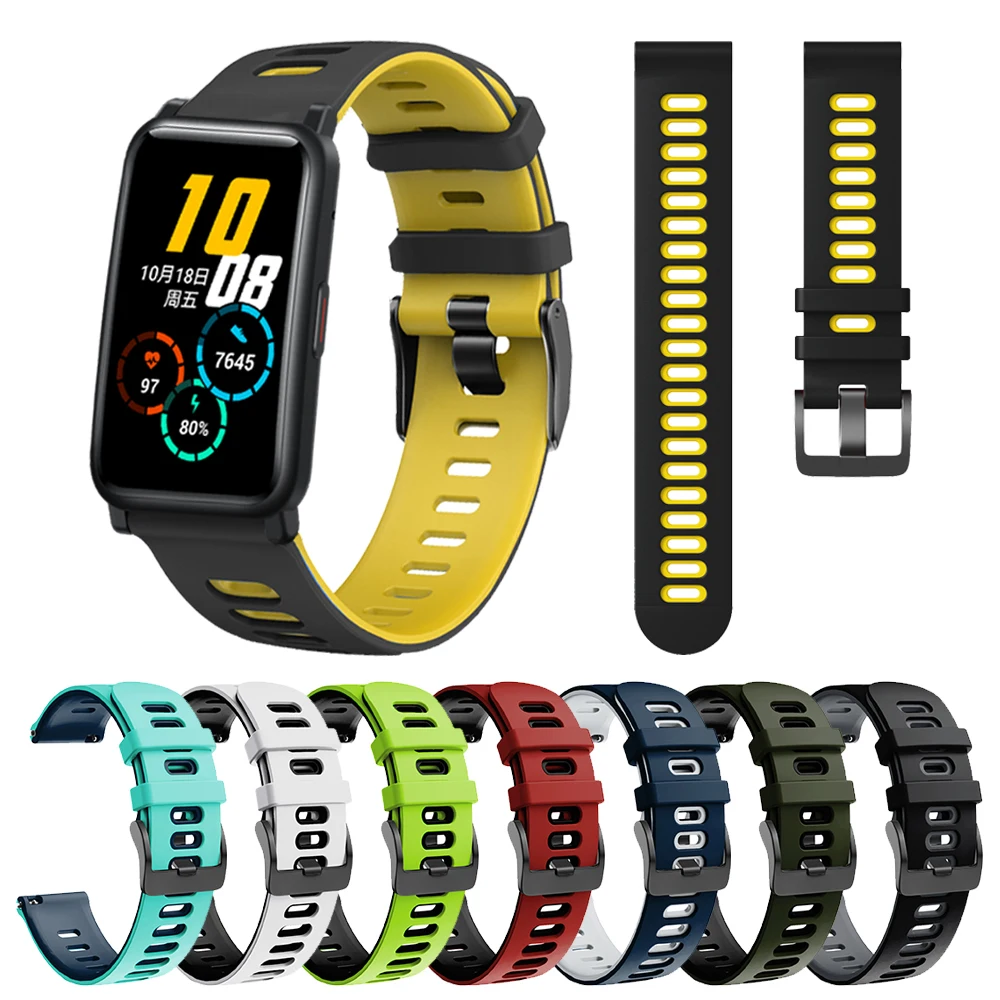 

20mm Sports Silicone Band for Huawei Honor Watch ES Strap for Honor MagicWatch 2 42mm Bracelet Watchbands