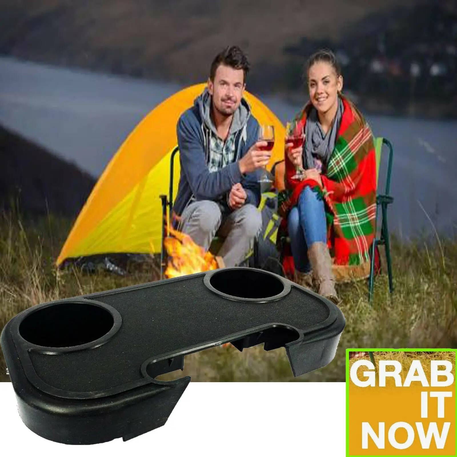 Портативный пристегивающийся стул боковой столик подставка для чашек стол сада