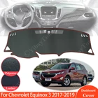 Для Chevrolet Equinox 3 2017  2019 MK3 3rd Holden Противоскользящий кожаный коврик крышка приборной панели Pad солнцезащитный козырек Dashmat аксессуары для ковров