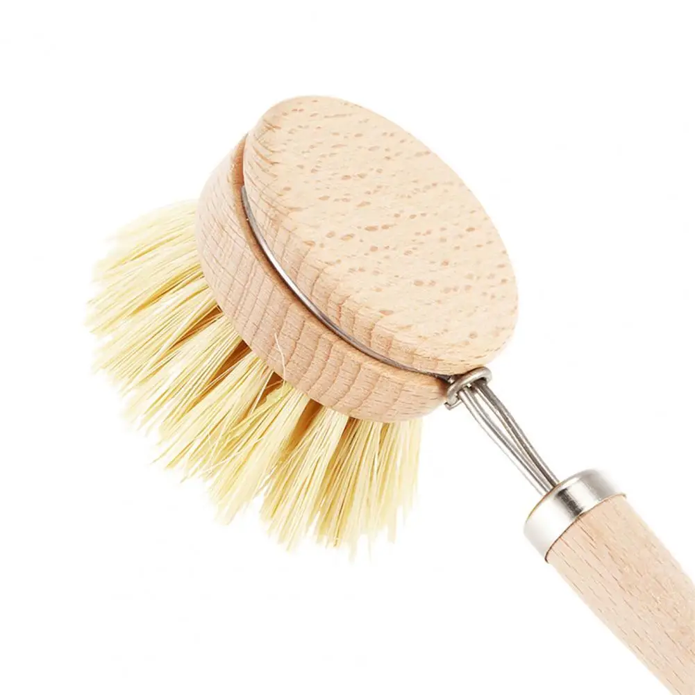 

80% Hot Sales!!! Dishwashing Brush Long Handle Labor-saving Beech Cleaning Brush Houseware for Dorm